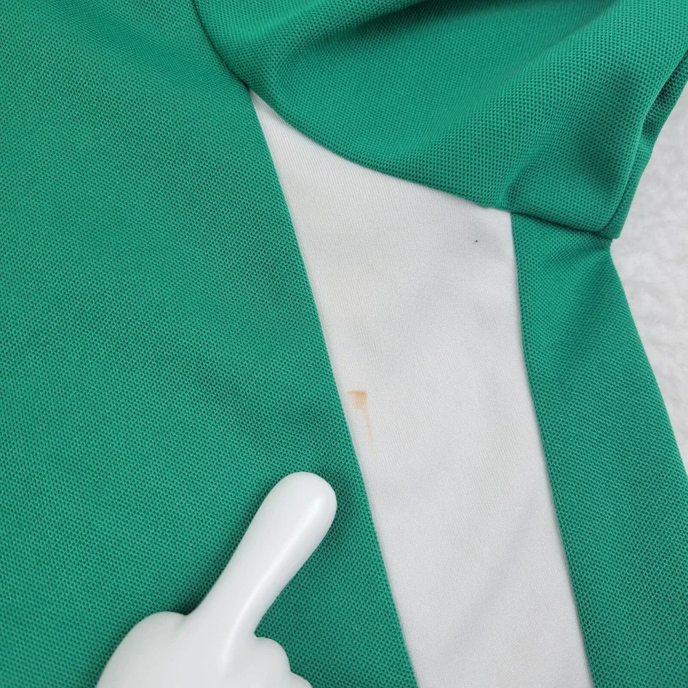 Adidas Climalite Soccer Training Jersey Shirt Mens XL Green White E19936 Top